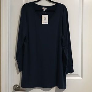 XL Lularoe Elizabeth NAVY NWT
